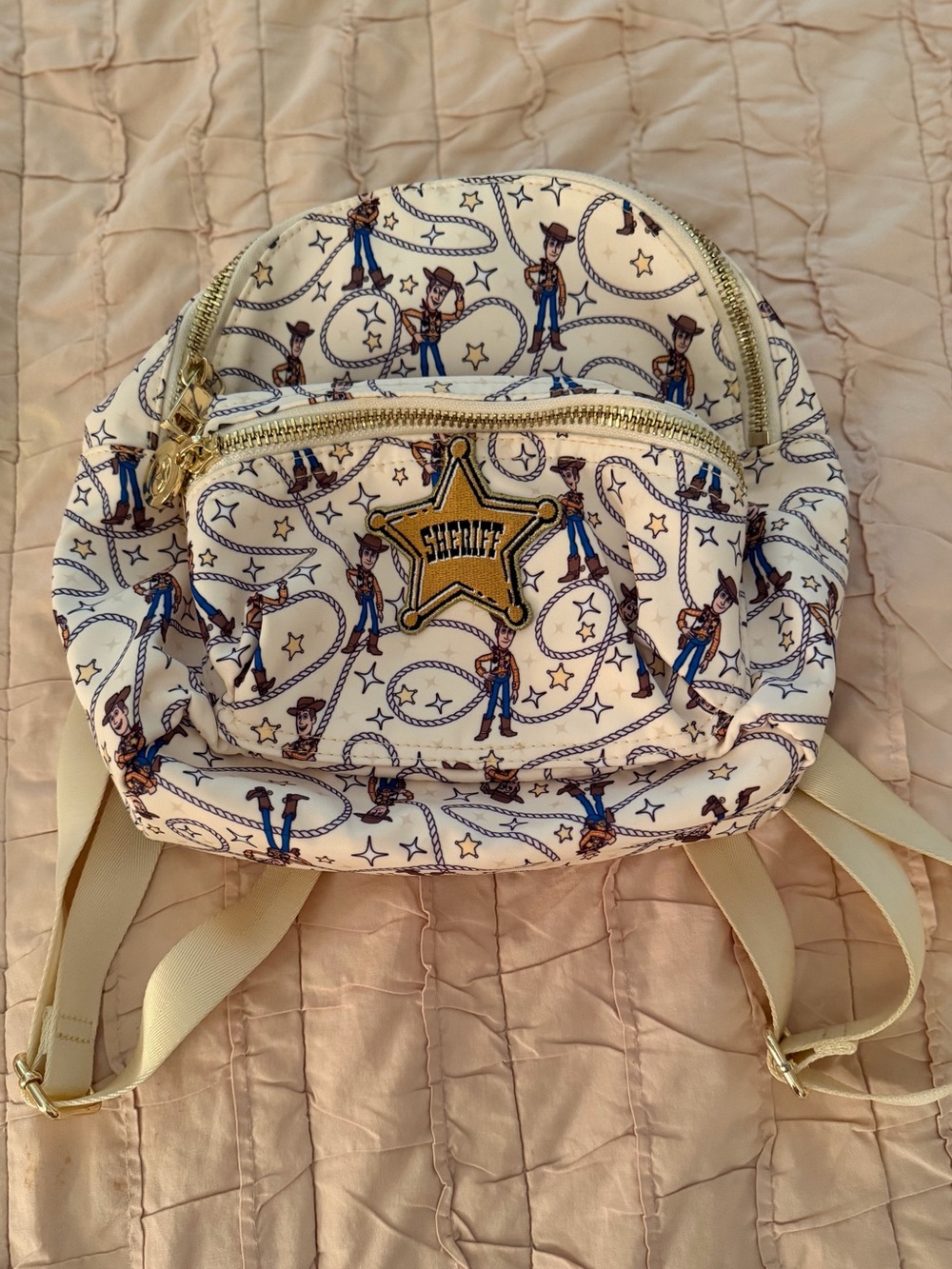 Stoney Clover Lane Disney Pixar Toy Story Woody Micro Backpack w/ Sheriff Patch